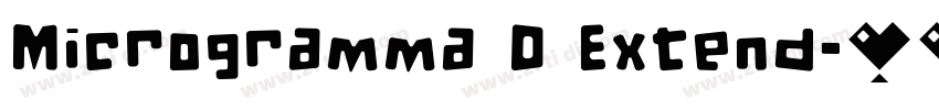 Microgramma D Extend字体转换 Microgramma D Extend字体转换